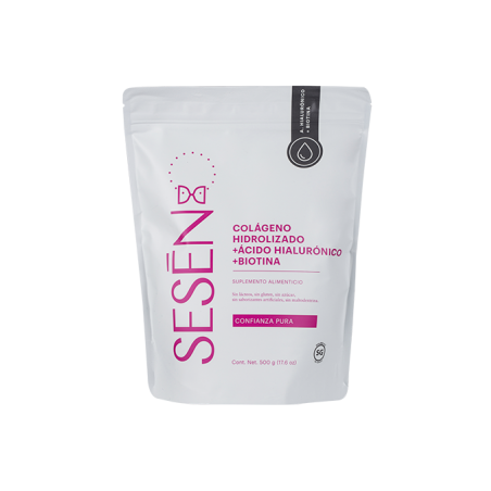 Sesen Colageno Hidrolizado + Acido Hoaluronico + Biotina 500 g.