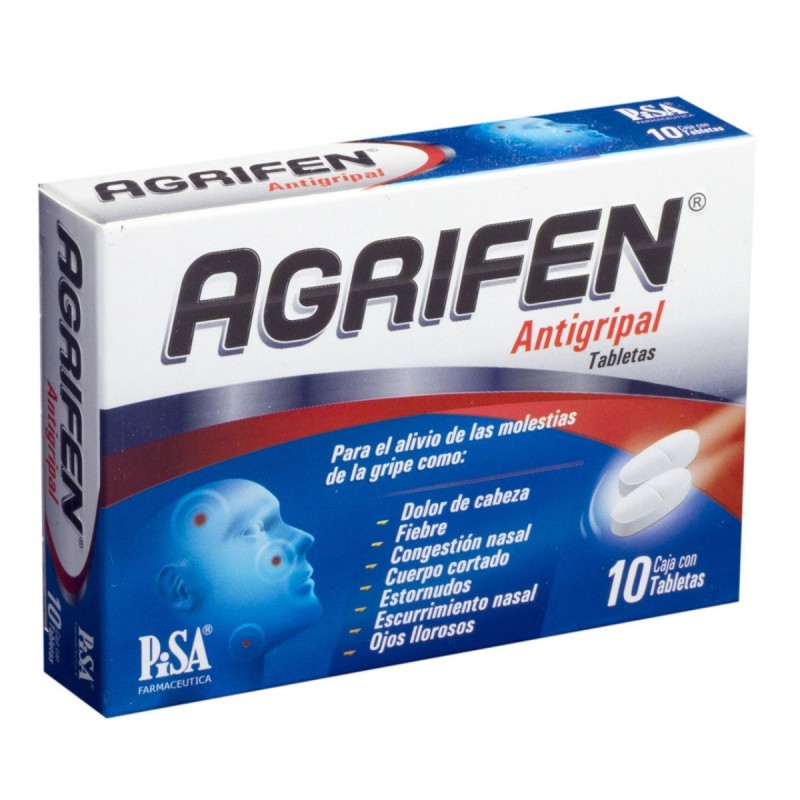 Agrifen Antigripal 10 Tabletas