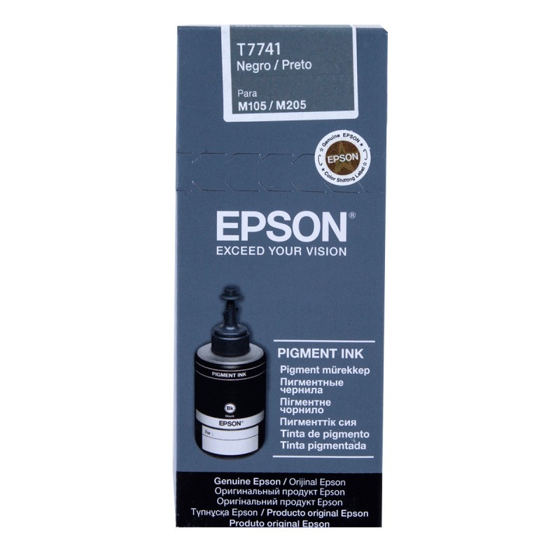 Botella de Tinta Epson EcoTank Workforce T774120 AL  Negro