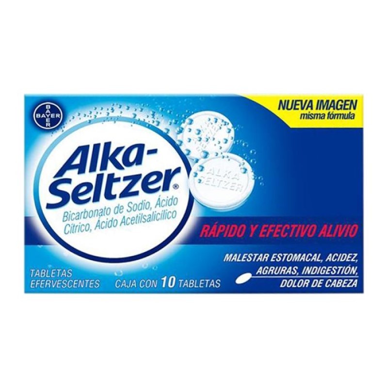 Alka Seltzer Efervecentes Bicarbonato de Sodio 1/10 840165
