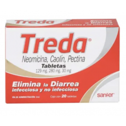 Antidiarreico Treda Tabletas 1/20 061236