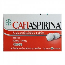 Analgésico Cafiaspirina Acido Acetilsalicílico 500 Mg Cafeína 30 Mg   1/40 843367