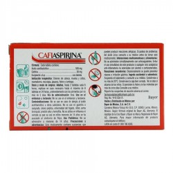 Analgésico Cafiaspirina Acido Acetilsalicílico 500 Mg Cafeína 30 Mg   1/40 843367