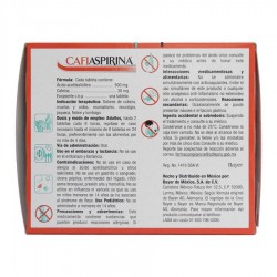 Analgésico Cafiaspirina Acido Acetilsalicílico 500 Mg Cafeína 30 Mg   1/100 843351