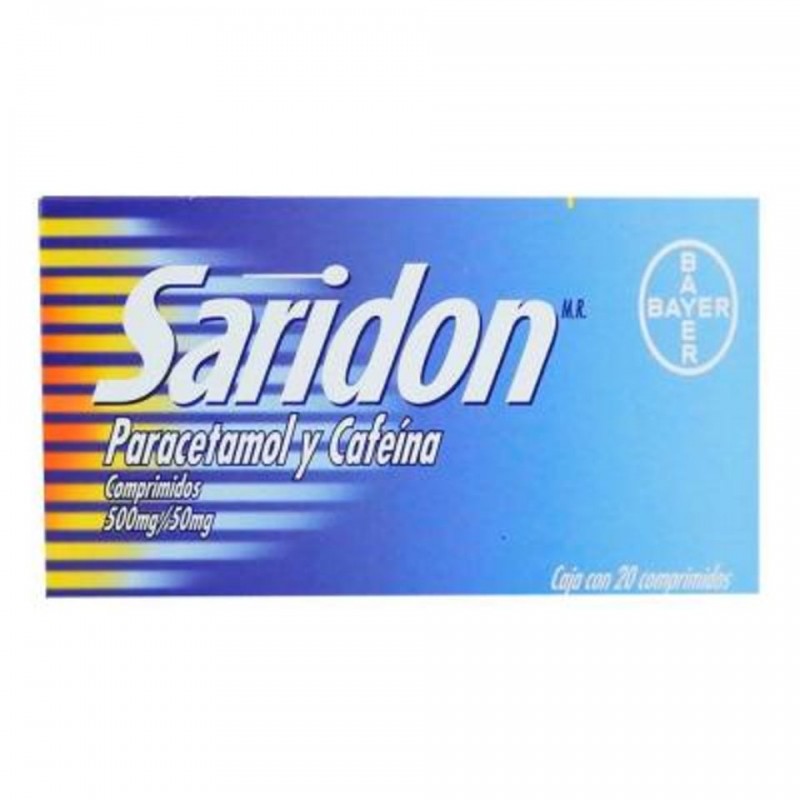 Analgésico Saridon 500 Mg 50 Mg 1/20 840954
