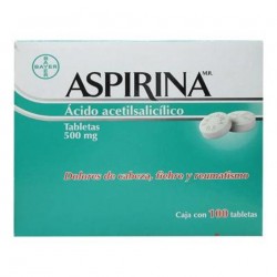 Analgésico Aspirina Acido Acetilsalicílico 500 Mg 1/100 849615