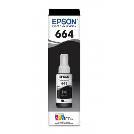 Botella de Tinta Epson EcoTank T664120 AL Negro