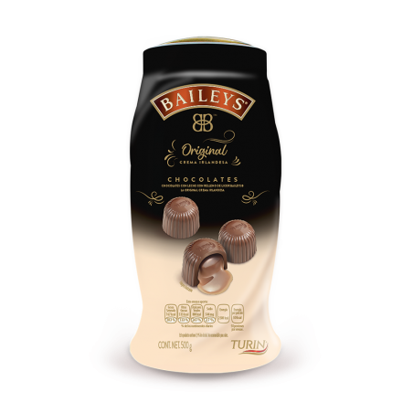 CHOCOLATES CON LECHE RELLENOS DE BAILEYS TURIN  500G  1/1  220983