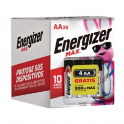 Pilas Energizer AA MAX Negro/Gris 1/4 Piezas 11820