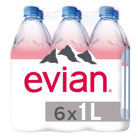 AGUA NATURAL EVIAN 6/1 LT 63068