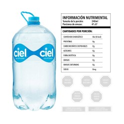 AGUA NATURAL PURIFICADA CIEL  1/10 LTS 630386