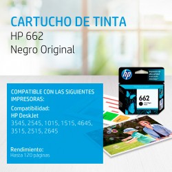 Cartucho de Tinta HP 662 CZ103AL Ne