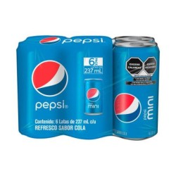 PEPSI MINI LATA 237 ML 1/6 630405