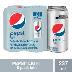 PEPSI LIGHT MINI LATA 237 ML 1/6 630407