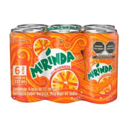 MIRINDA MINI LATA 237 ML 1/6 630410