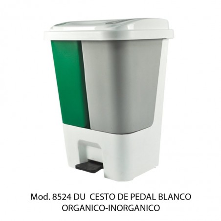 BOTE DE BASURA SABLON  ORGANICO INORGANICO 1/17L 08524 DU