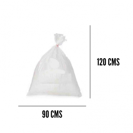 Bolsa basura transparente x 6 unidades calibre 1 (65x80cm) - Casalimpia