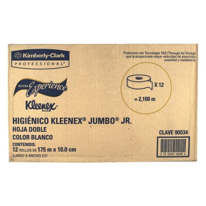 PAPEL HIGIENICO KLEENEX JR TAD HD 12/175 90534