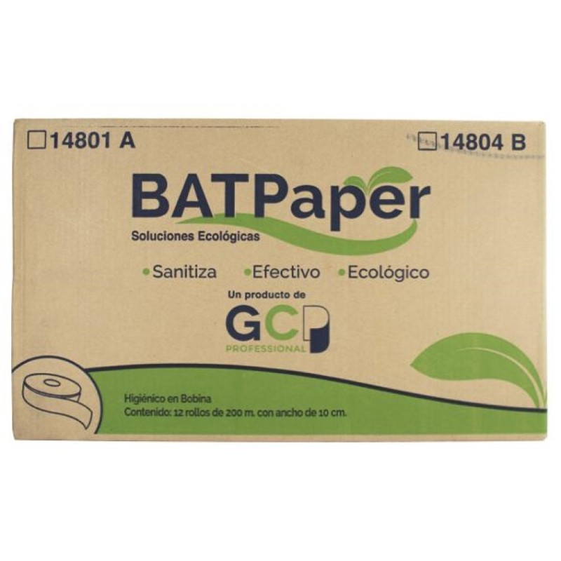 PAPEL HIGIENICO BATPAPER NEUTRO OLOR JR HD 12/200 14804