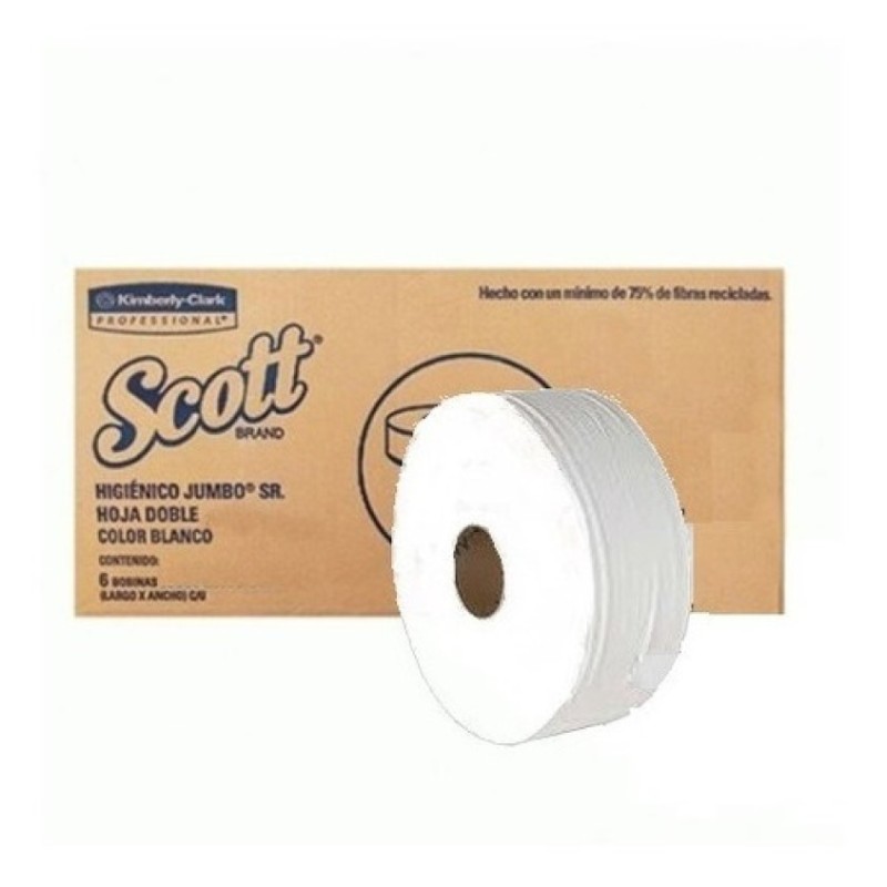 PAPEL HIGIENICO JUMBO SCOTT SR 6/700 90622