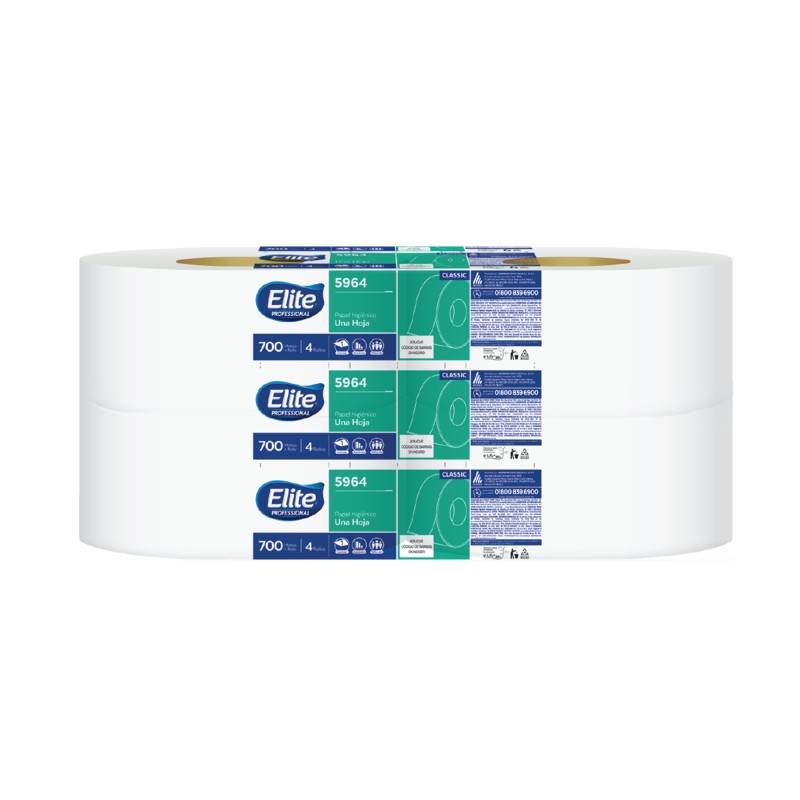 PAPEL HIGIÉNICO ELITE JUMBO HS 4/700 5964