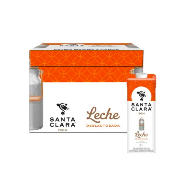 LECHE SANTA CLARA DESLACTOSADA 1/12 23485