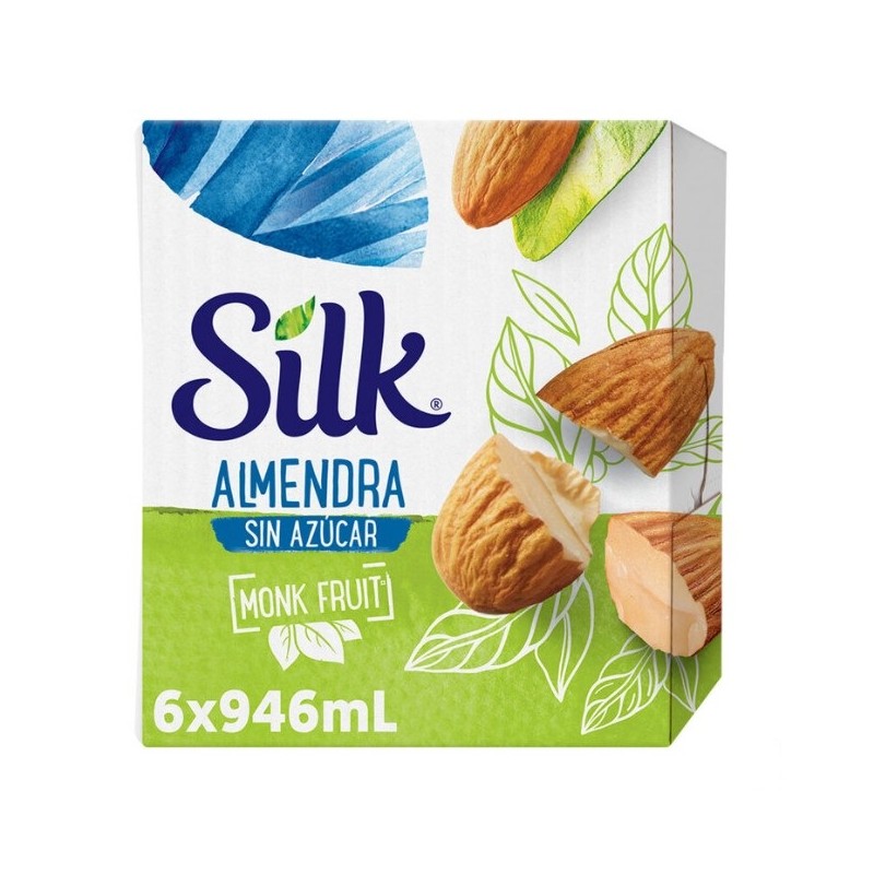 SILK SIN AZUCAR ALMENDRA MONK FRUIT ALIMENTO LIQUIDO CAJA 6/946 ML 98289