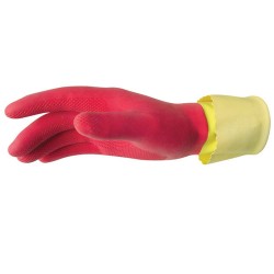 GUANTES ULTRA PROTECTORES  DE LATEX ROJO VILEDA 1/1 100152