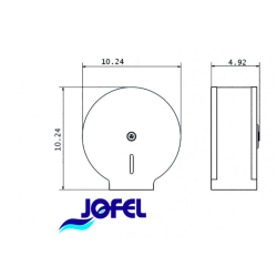 PORTARROLLO MINI EPOXI BLANCO METALICO JOFEL 1/1 PH11000