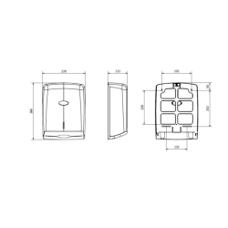 DISPENSADOR DE TOALLA INTERDOBLADAS SMART HUMO JOFEL AH37403