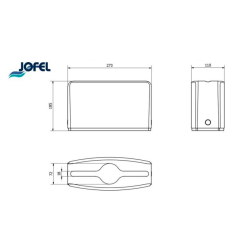 DISPENSADOR DE TOALLA INTERDOBLADA DE MESA NEGRO JOFEL 1/1 AH52010