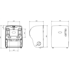 DISPENSADOR DE TOALLA DE PAPEL PRE-CORTE NEGRO MATE JOFEL 1/1 AG56900