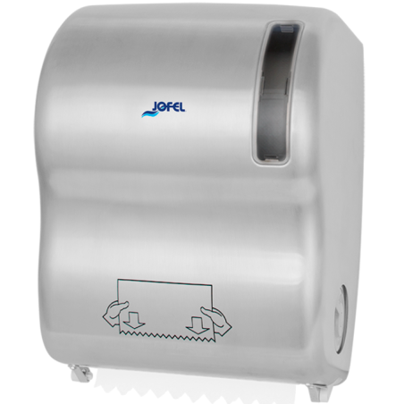 DOSIFICADOR DE JABÓN LÍQUIDO INDUSTRIAL RELLENABLE 1,1L. INNEX INOX  BRILLO -J4110BR 