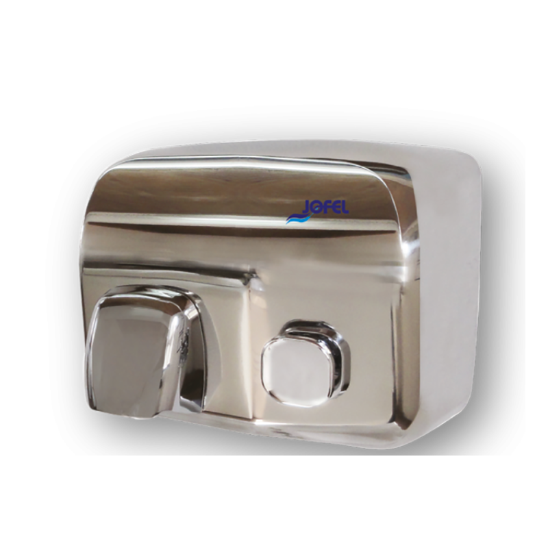 SECADOR DE MANOS ÍBERO INOXIDABLE BRILLO PULSADOR JOFEL  1/1 AA91126