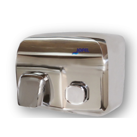 SECADOR DE MANOS ÍBERO INOXIDABLE BRILLO PULSADOR JOFEL  1/1 AA91126