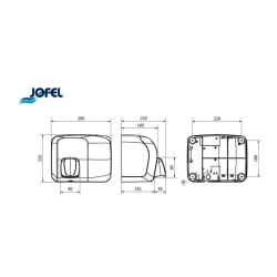 SECADOR DE MANOS ÍBERO INOXIDABLE BRILLO ÓPTICO JOFEL 1/1 AA92126