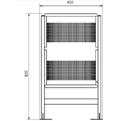 BOTE DE BASURA BASCULANTE PEQUEÑO GRIS JOFEL 1/1 BE71202